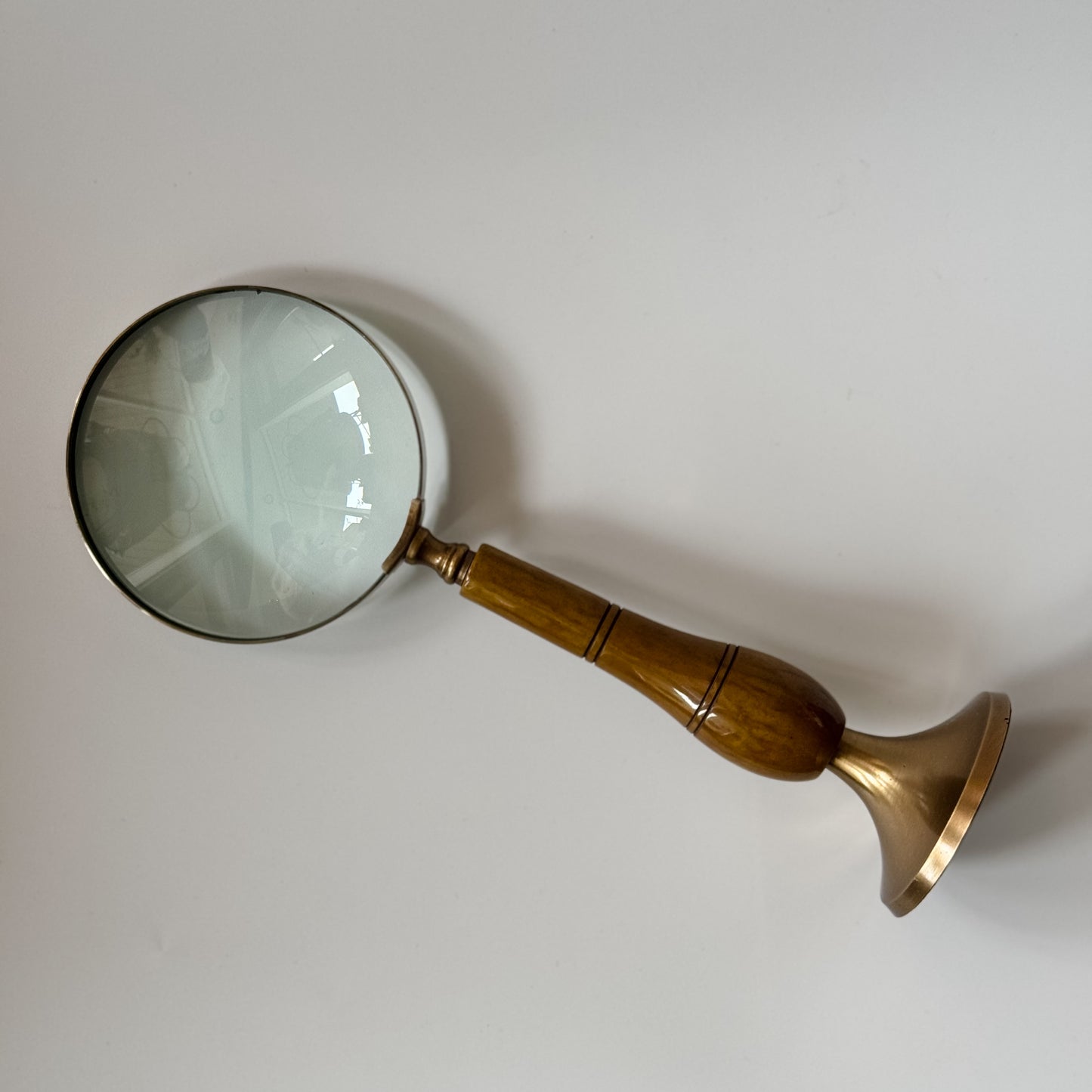 Blair Brass & Bone Standing Magnifying Glass