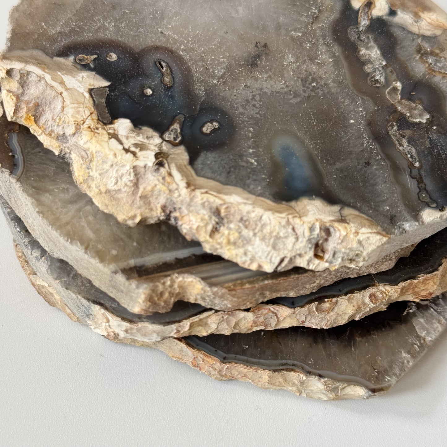 Natural Agate Coasters | Set of 4