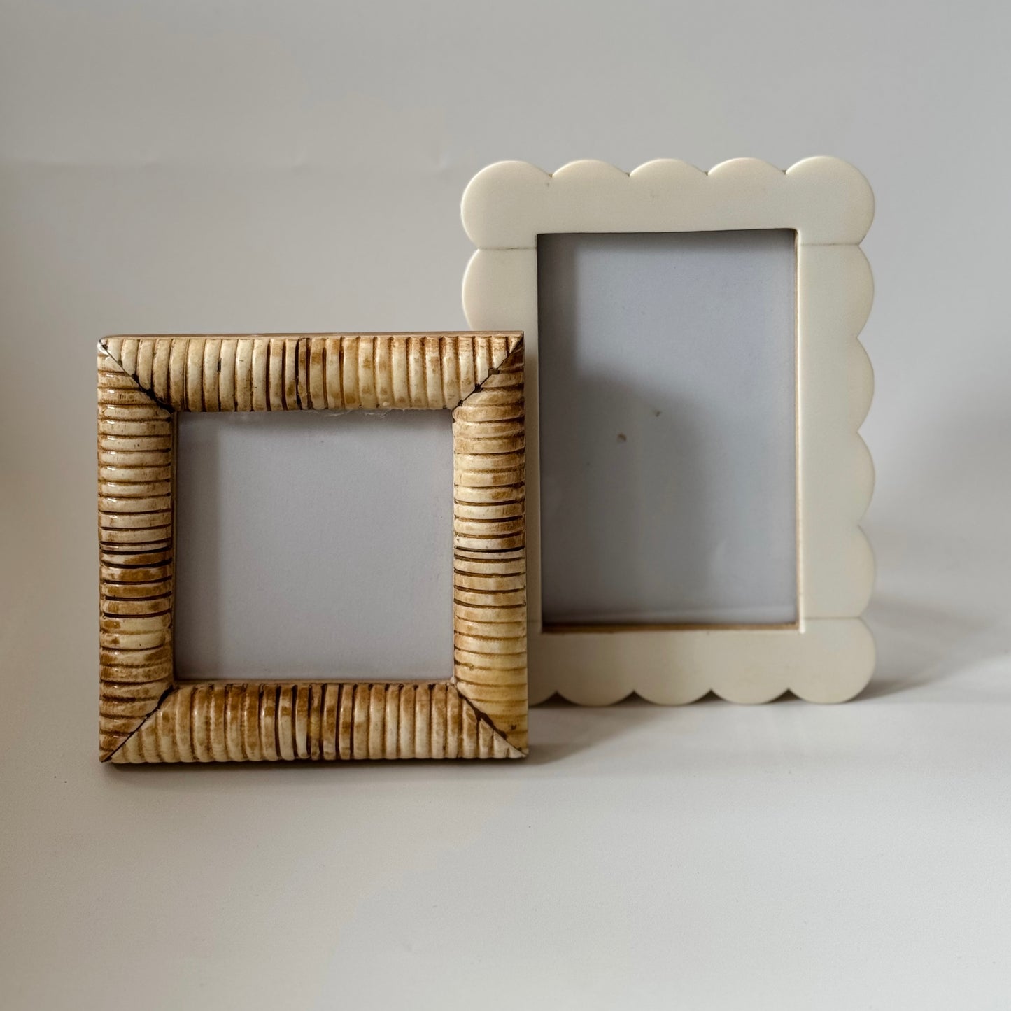 Isla Hand-Carved Ivory Frame | 4x4