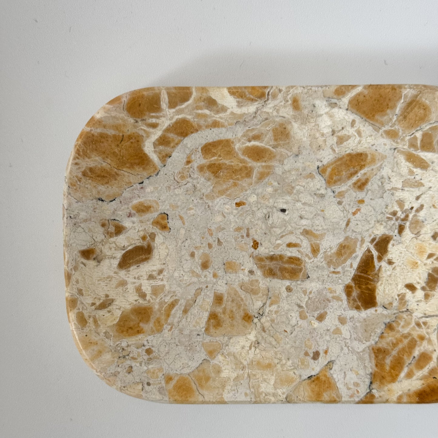 Textured Marble Soap Dish