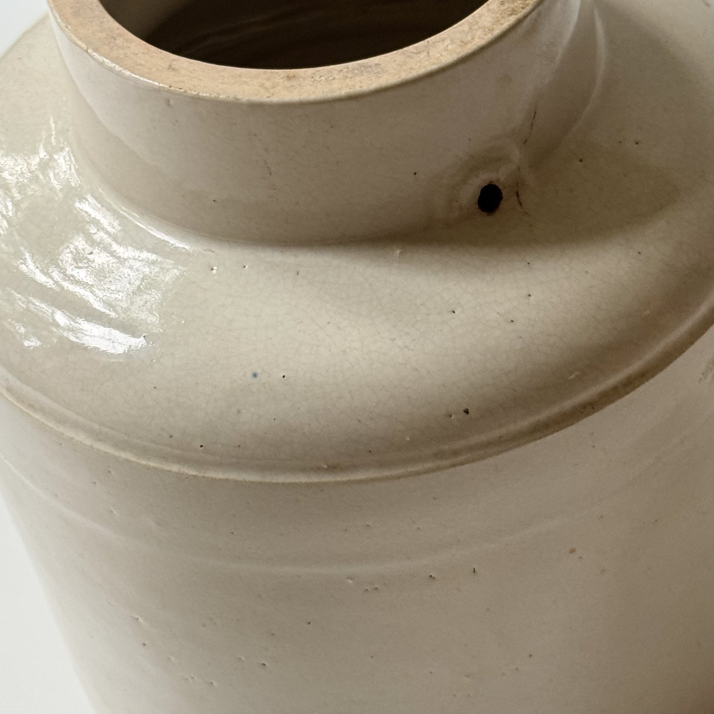 Vintage Ivory Canning Jar & Vase