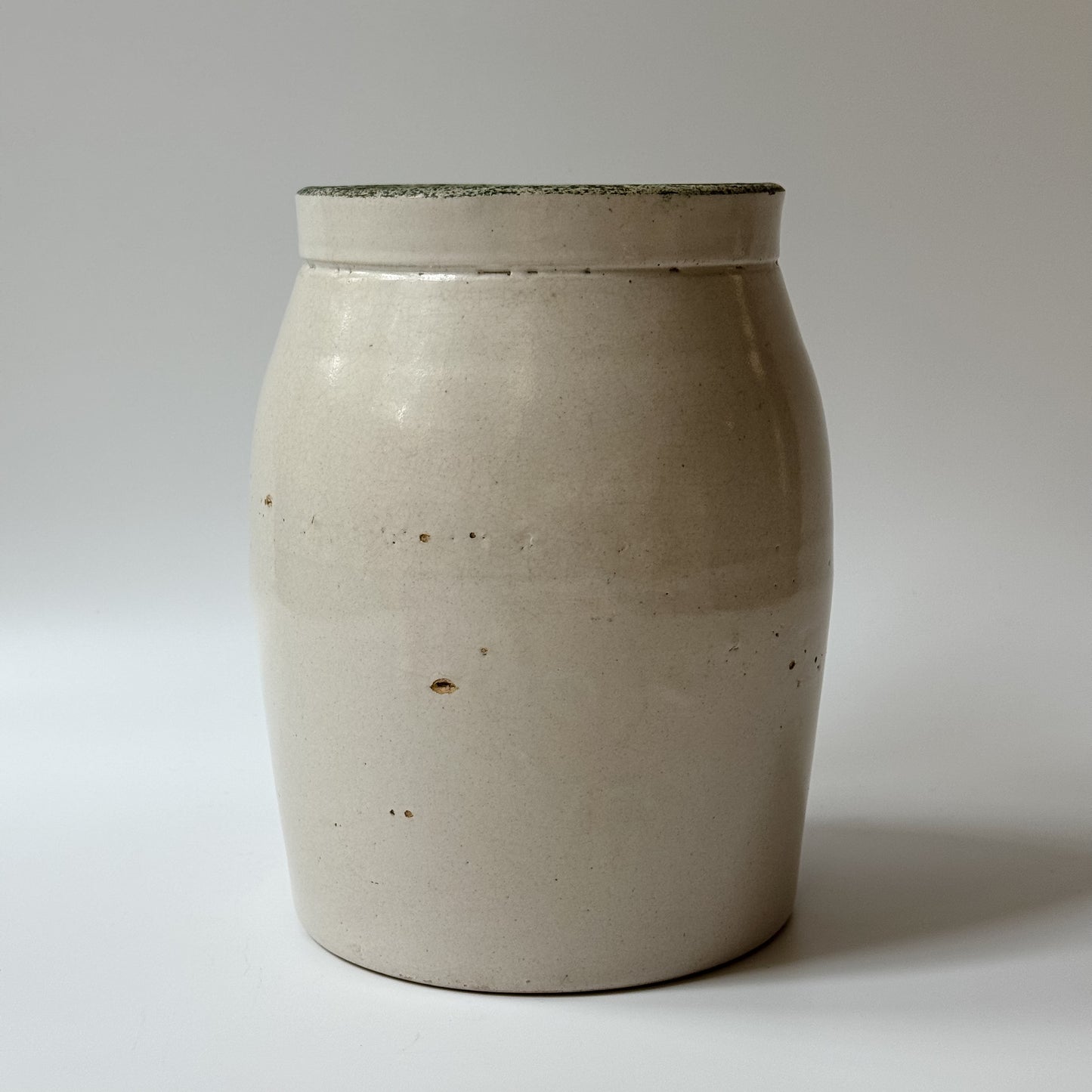 Vintage Ivory Stoneware Jug & Vase