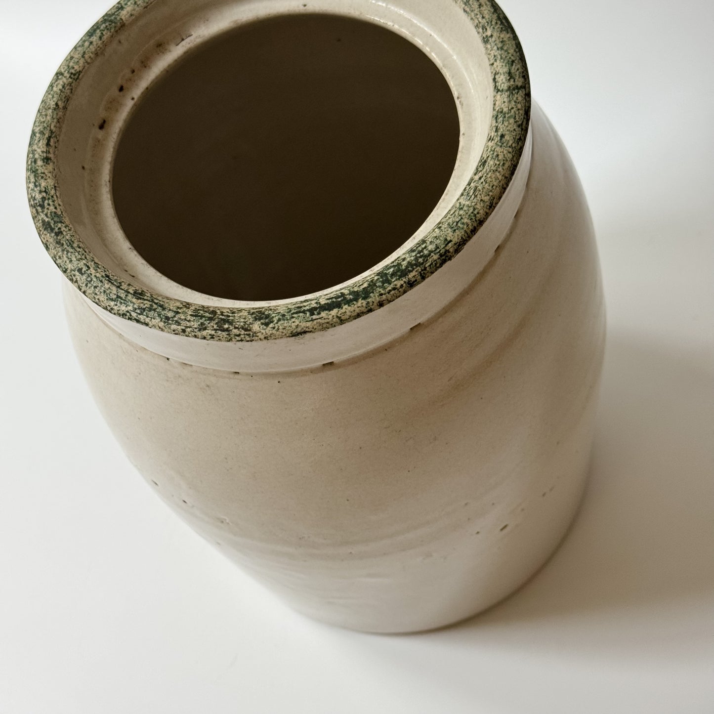 Vintage Ivory Stoneware Jug & Vase