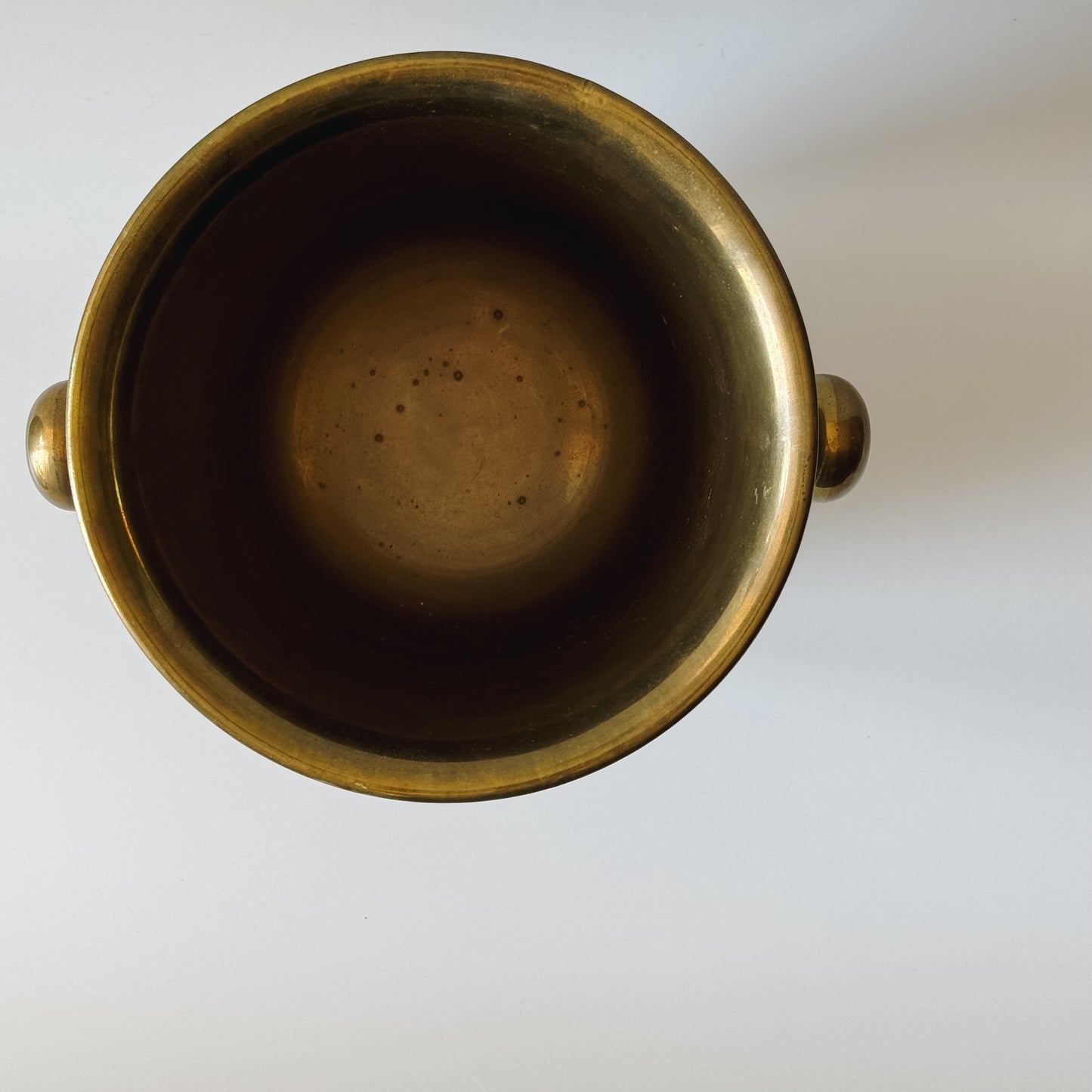 Vintage Brass Dual Handle Ice Bucket