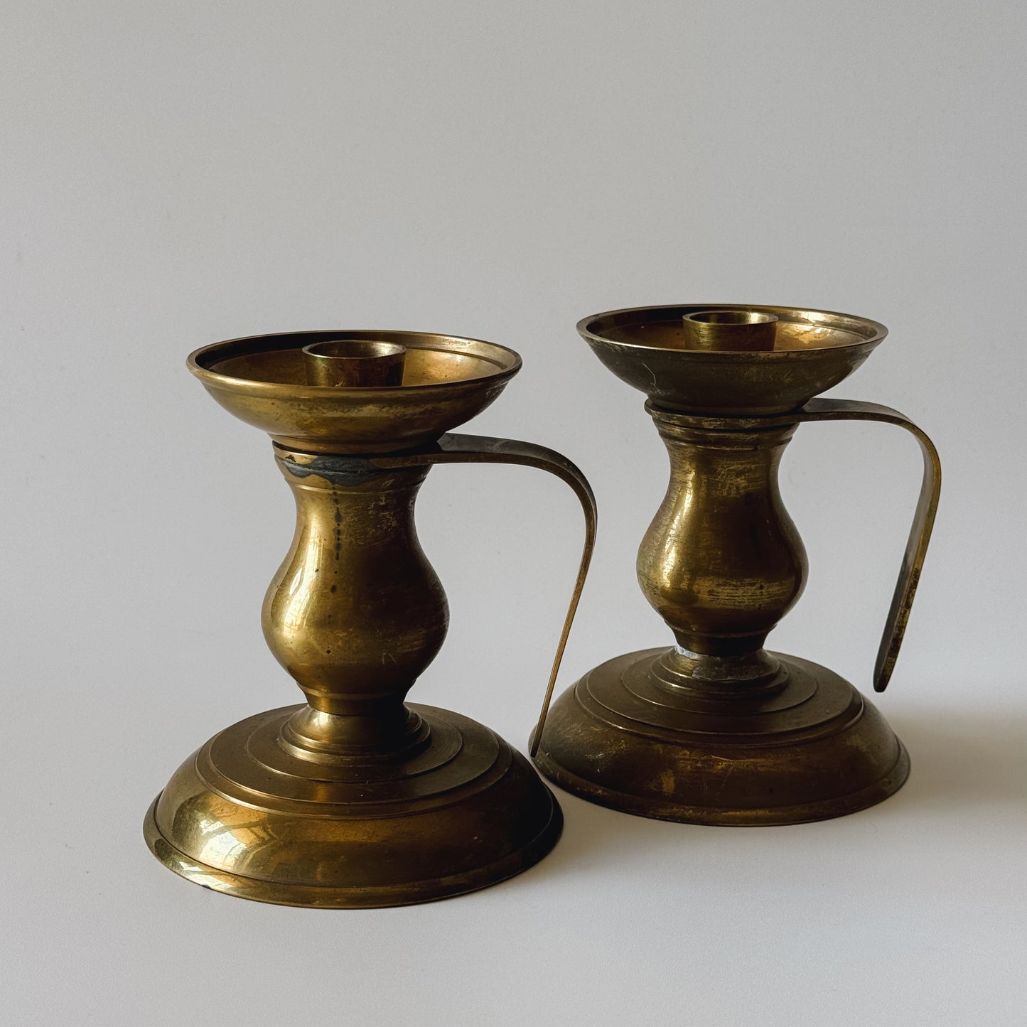 Vintage Solid Brass Candlestick