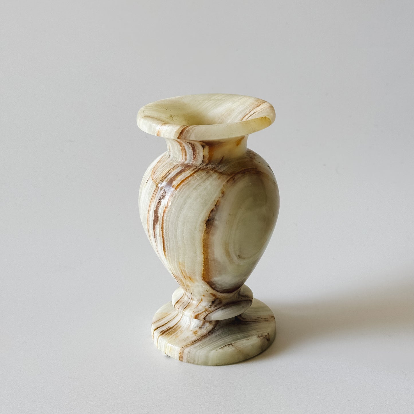 Vintage Solid Onyx Marble Vase