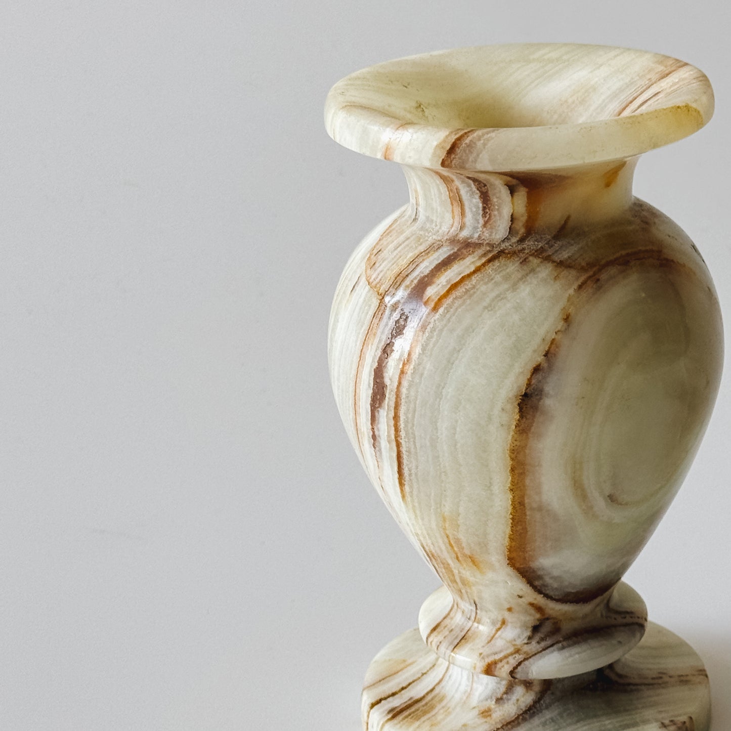 Vintage Solid Onyx Marble Vase