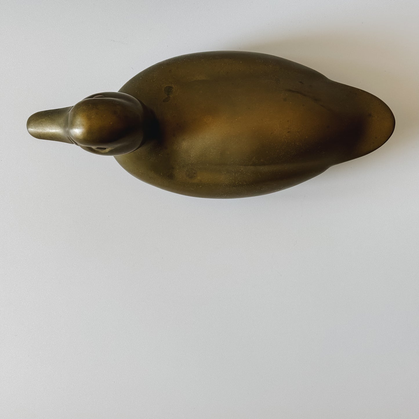 Vintage Solid Brass Mid-Century Duck