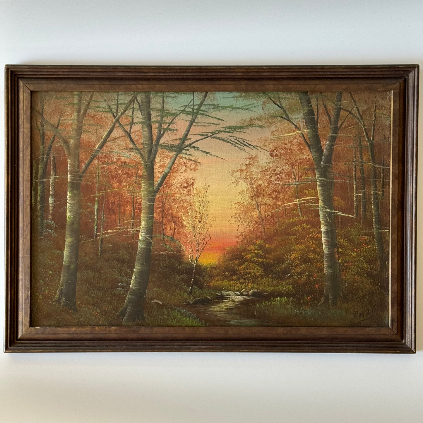 Vintage Original Scenic Oil Painting