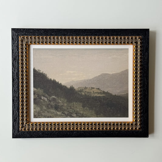 Antique-Style Framed Print | Peaks and Valleys