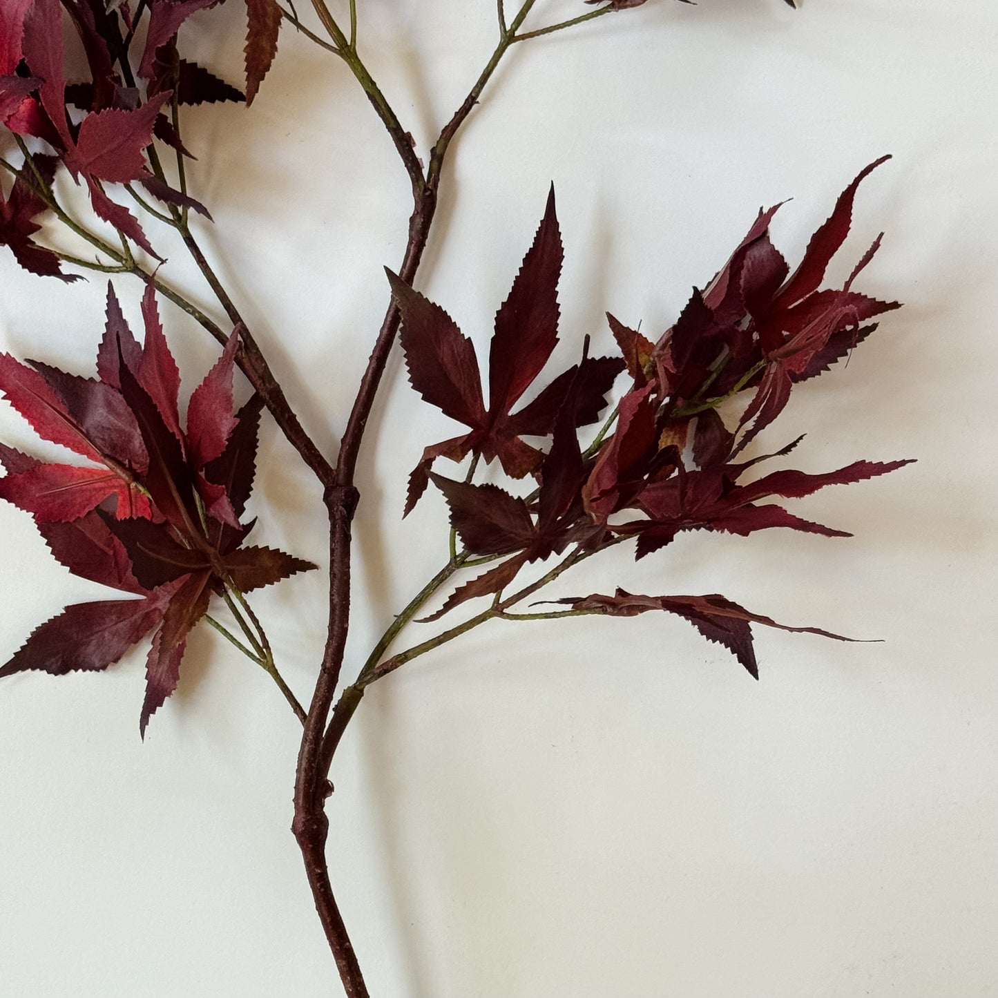 Faux Maple Leaf Stem | 42"