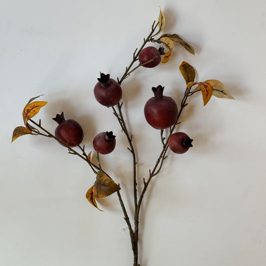 Faux Falling Pomegranate Branch