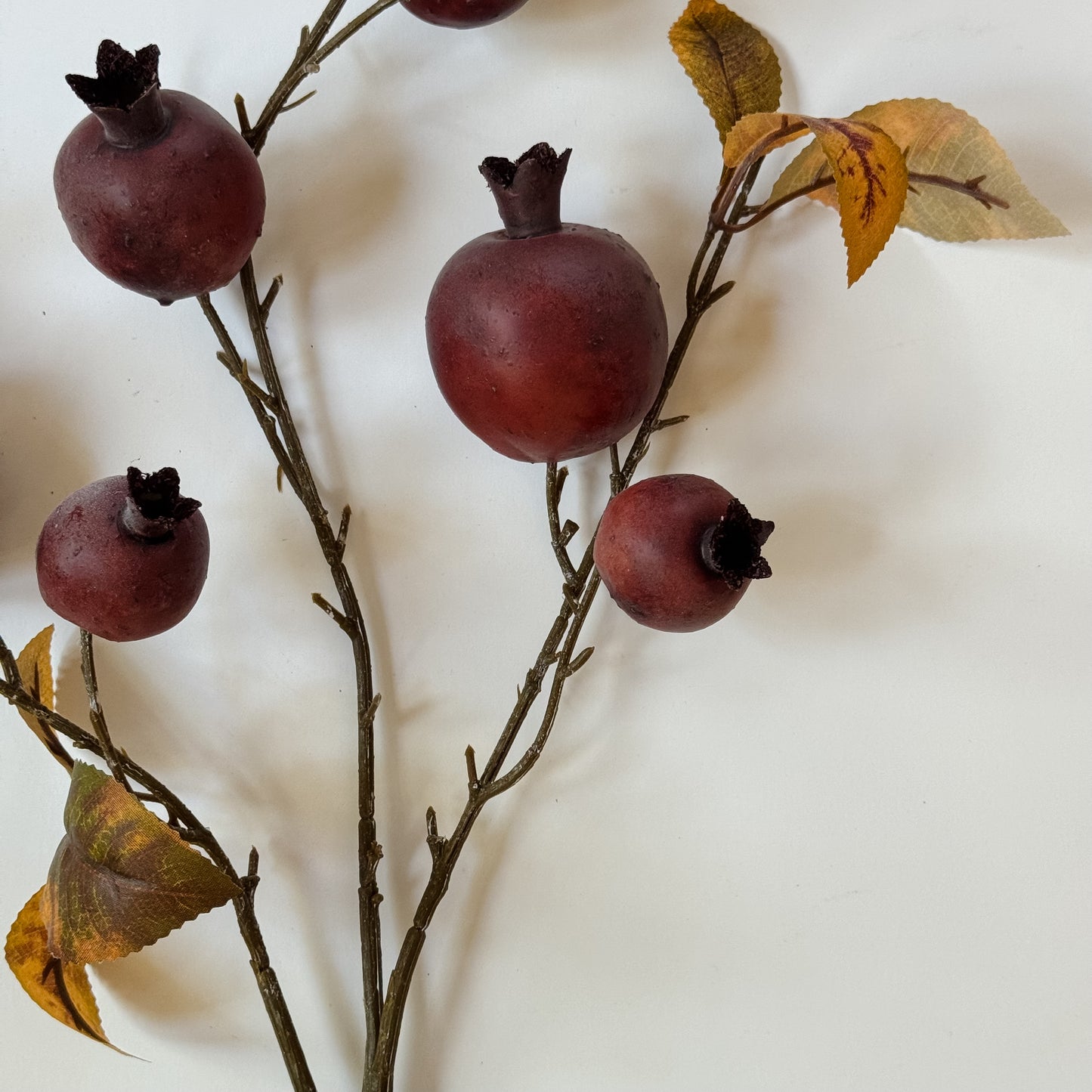 Faux Falling Pomegranate Branch