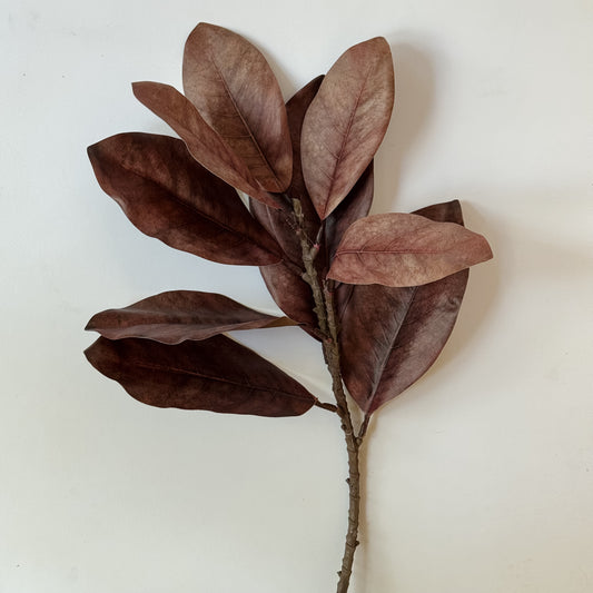 Faux Magnolia Leaf Spray