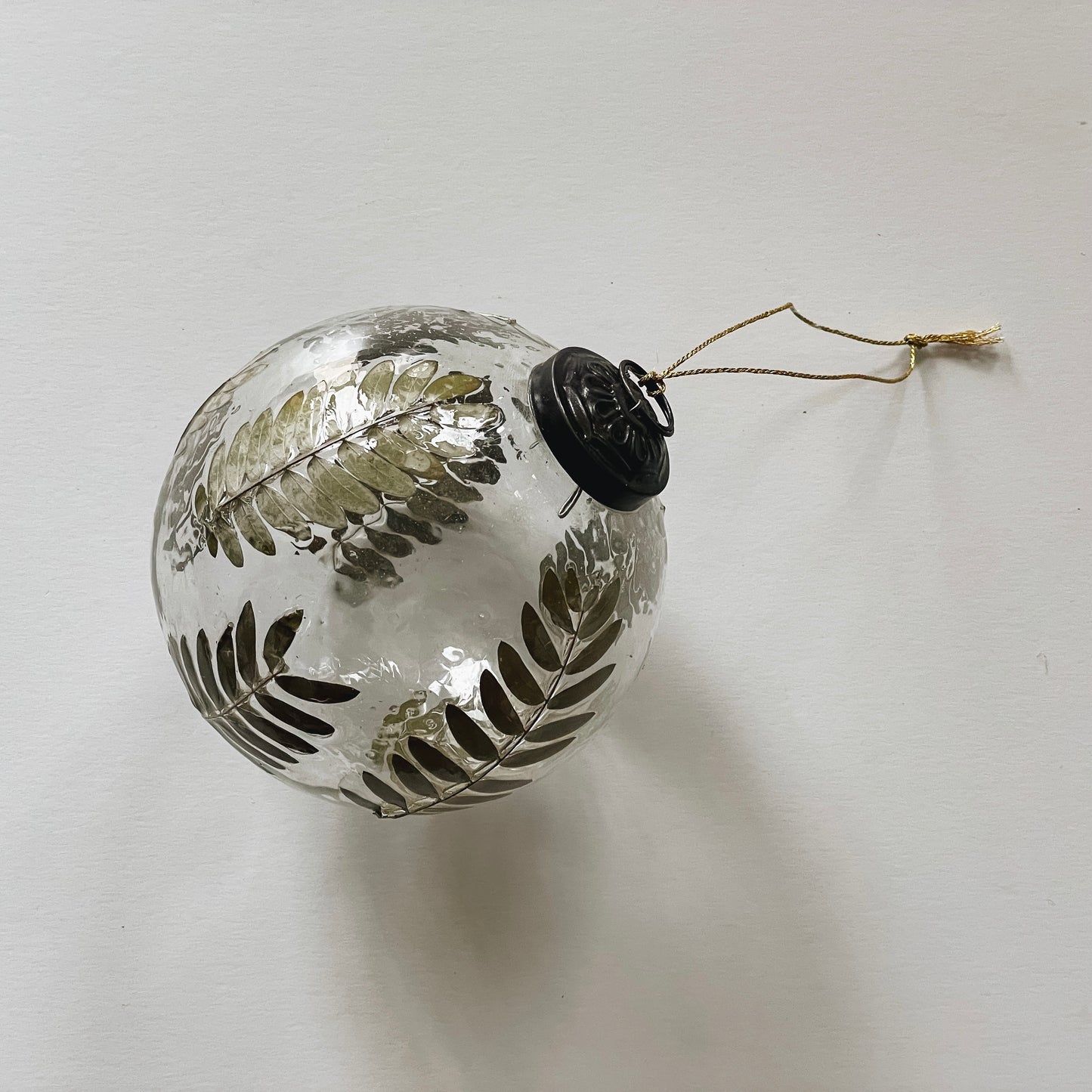 Natural Botanical Handblown Glass Ornament