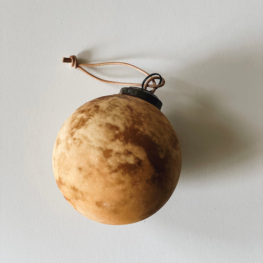 Vintage Style Terracotta Ball Ornament | Sm