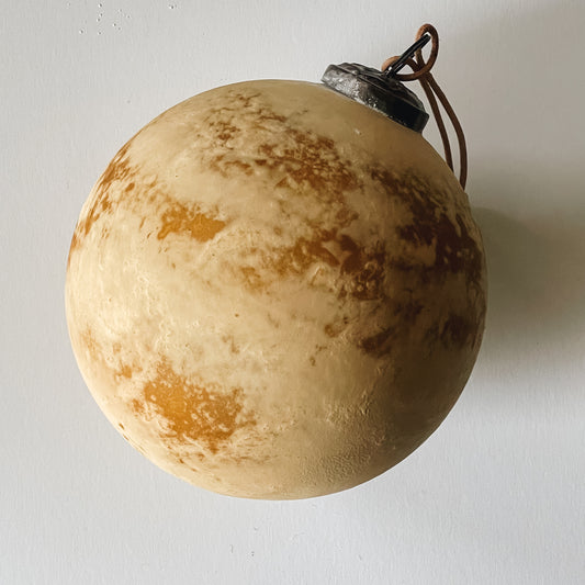 Vintage Style Terracotta Ball Ornament | Md