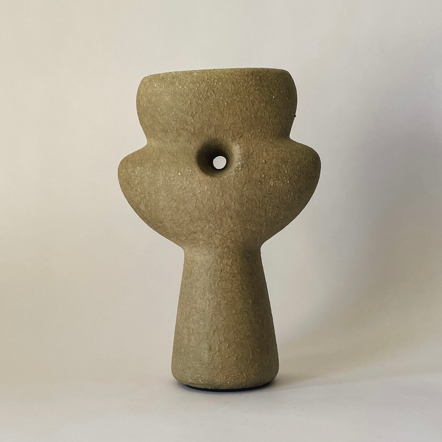 Modern Abstract Textured Terracotta Vase