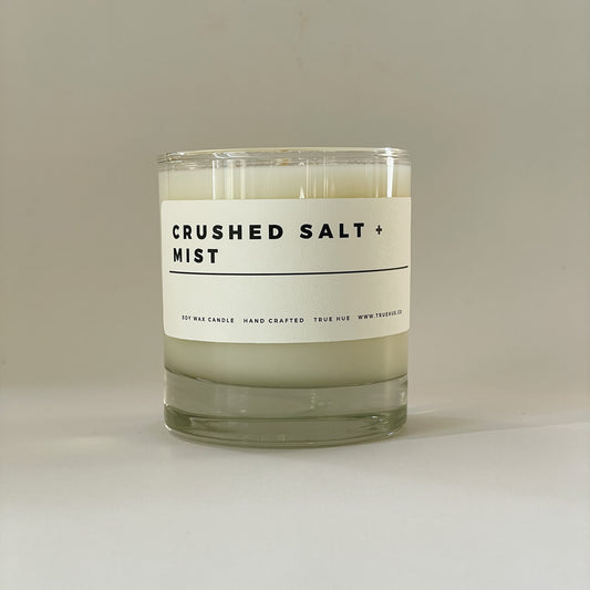 True Hue Soy Wax Candle | Crushed Salt + Mist