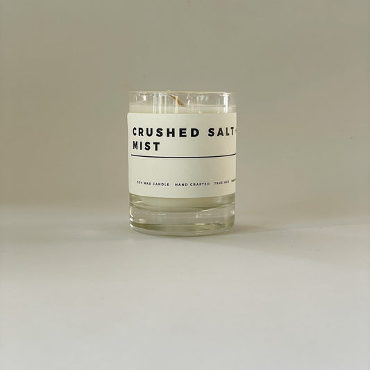 True Hue Mini Soy Wax Candle | Crushed Salt + Mist