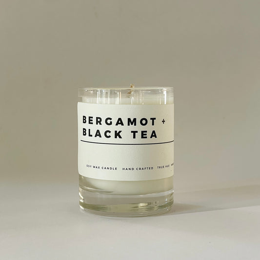 True Hue Mini Soy Wax Candle | Bergamot + Black Tea