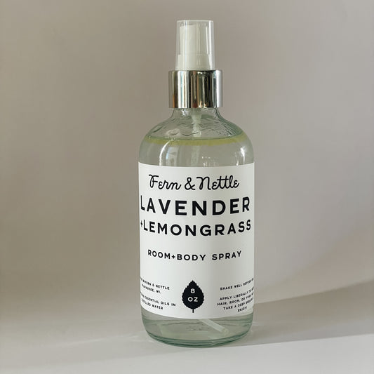 Fern & Nettle Handmade Lavender + Lemongrass Room Spray