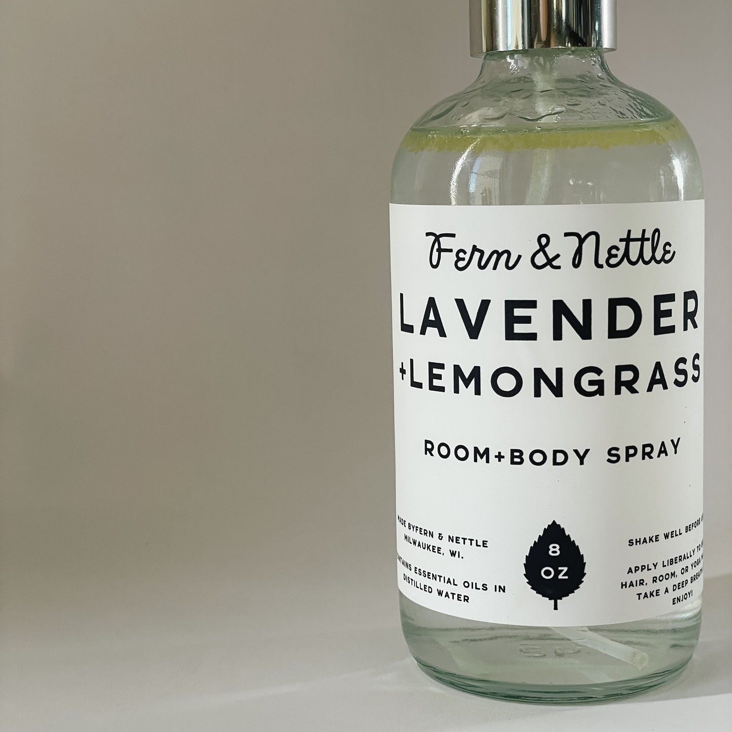 Fern & Nettle Handmade Lavender + Lemongrass Room Spray