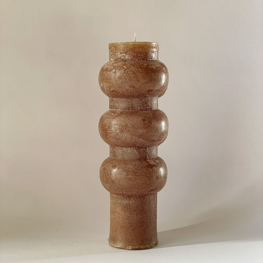 Modern Stacked Pillar Candle | XL