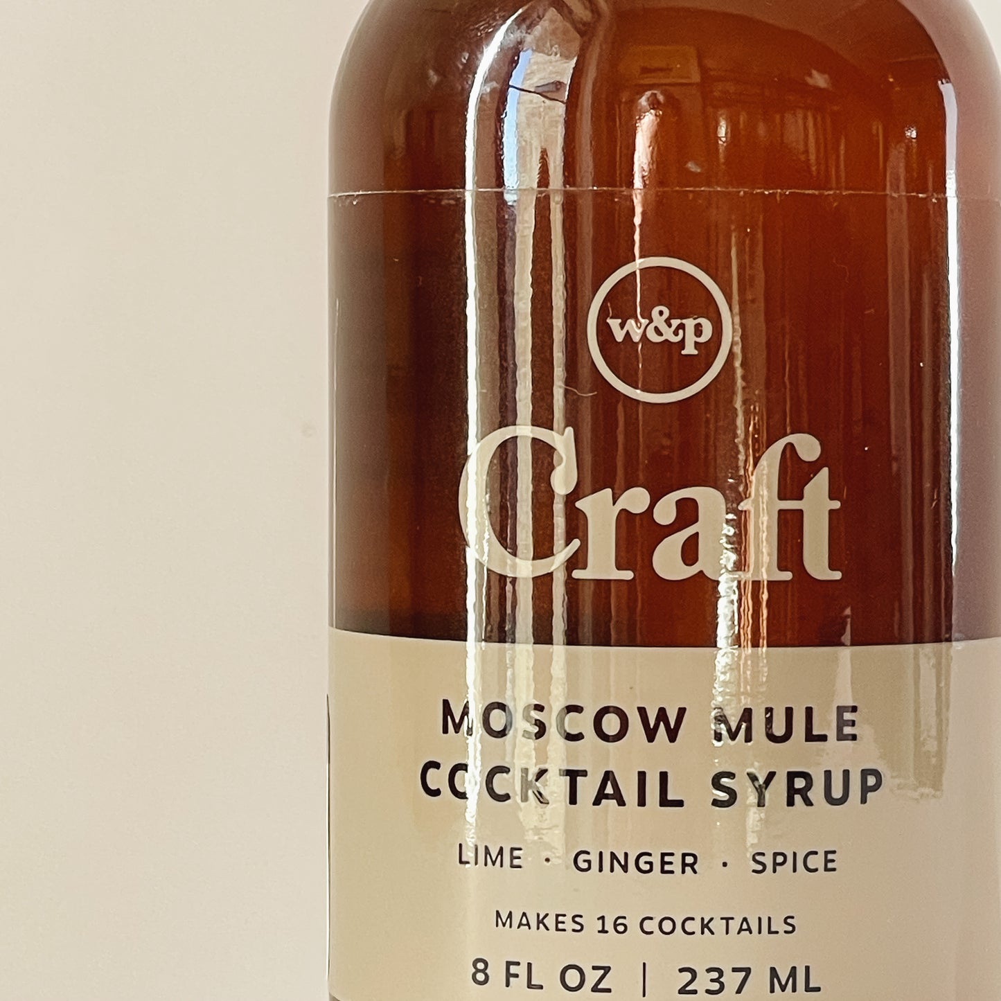 Craft Moscow Mule Cocktail Syrup