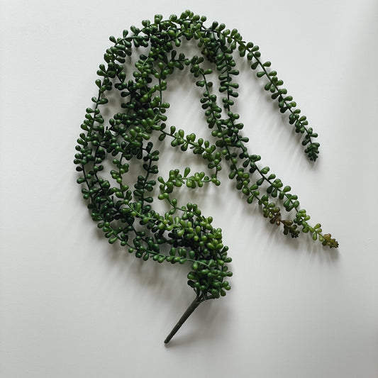 Faux Hanging String of Pearls Succulent Spray