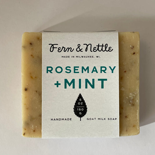 Fern & Nettle Handmade Soap | Rosemary + Mint