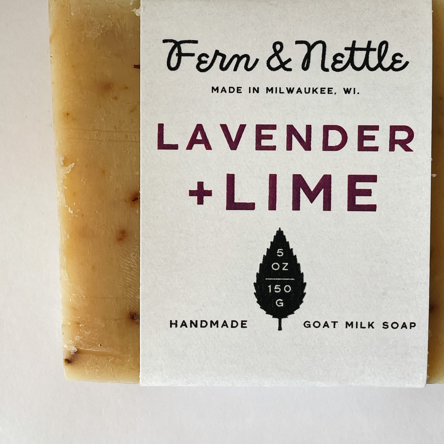 Fern & Nettle Handmade Soap | Lavender + Lime