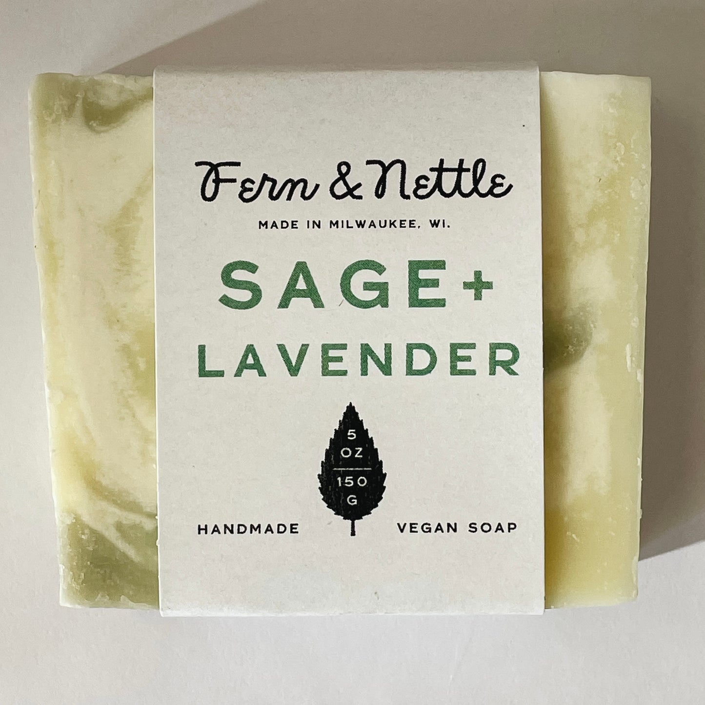Fern & Nettle Handmade Soap | Sage + Lavender