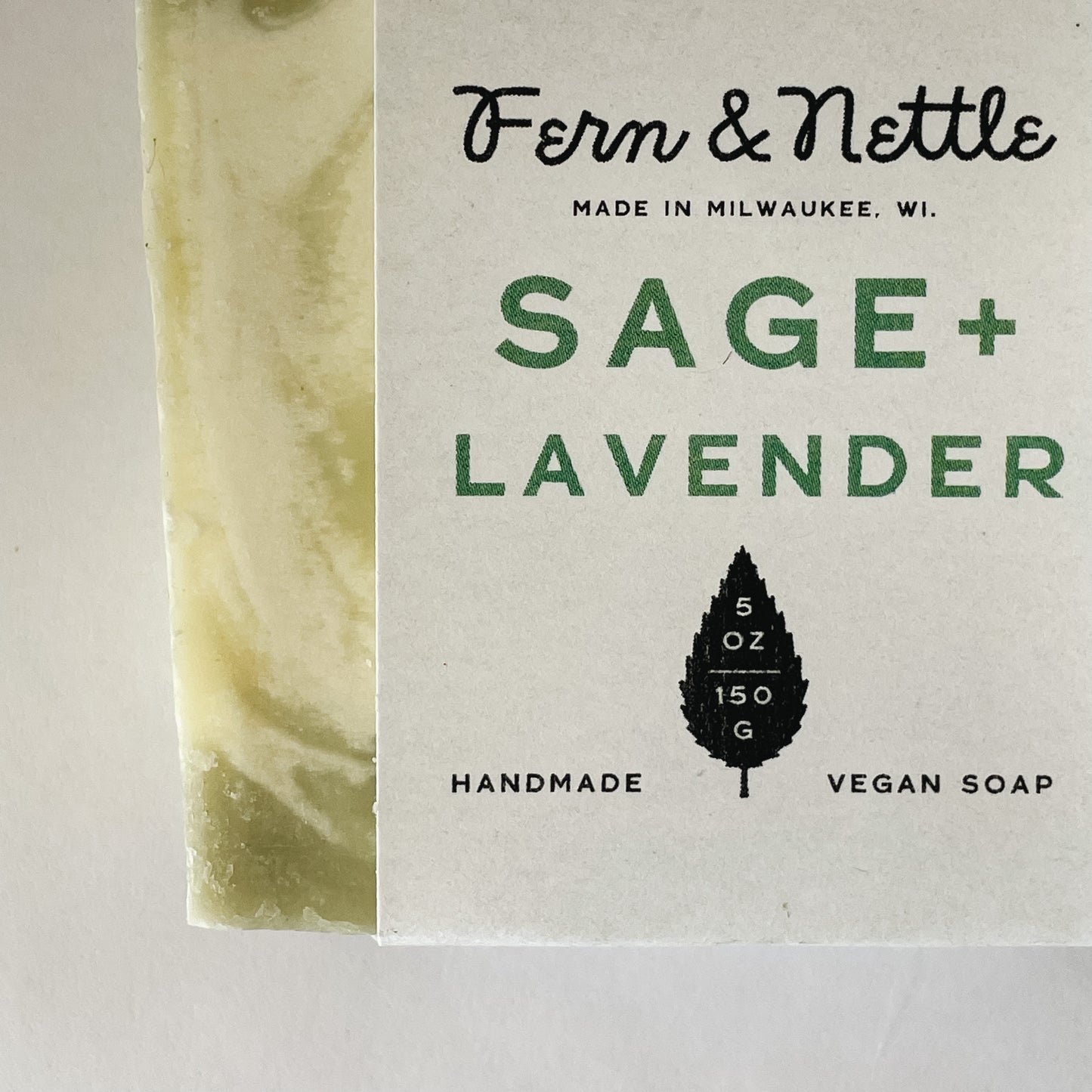 Fern & Nettle Handmade Soap | Sage + Lavender
