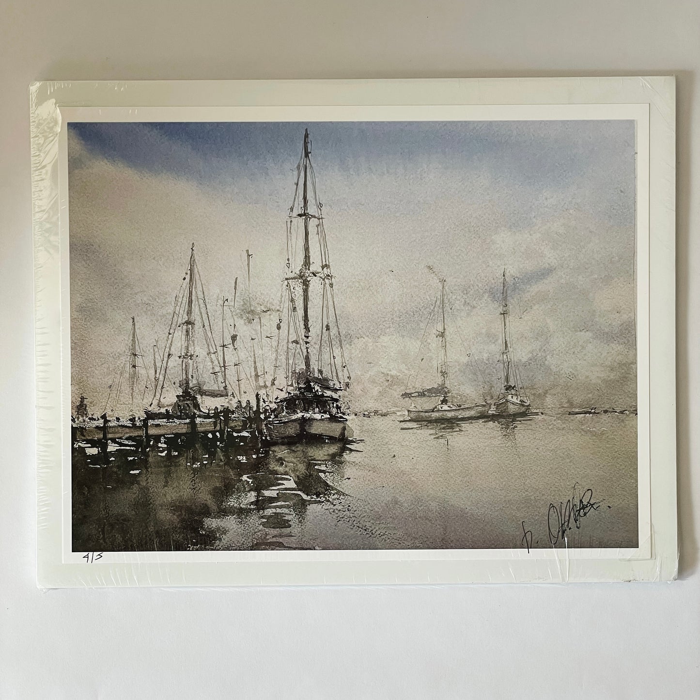 Ben Otten Original Print | Milwaukee Yacht Club, WI