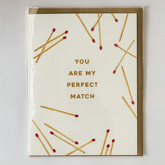 Handmade Watercolor Greeting Card | Perfect Match