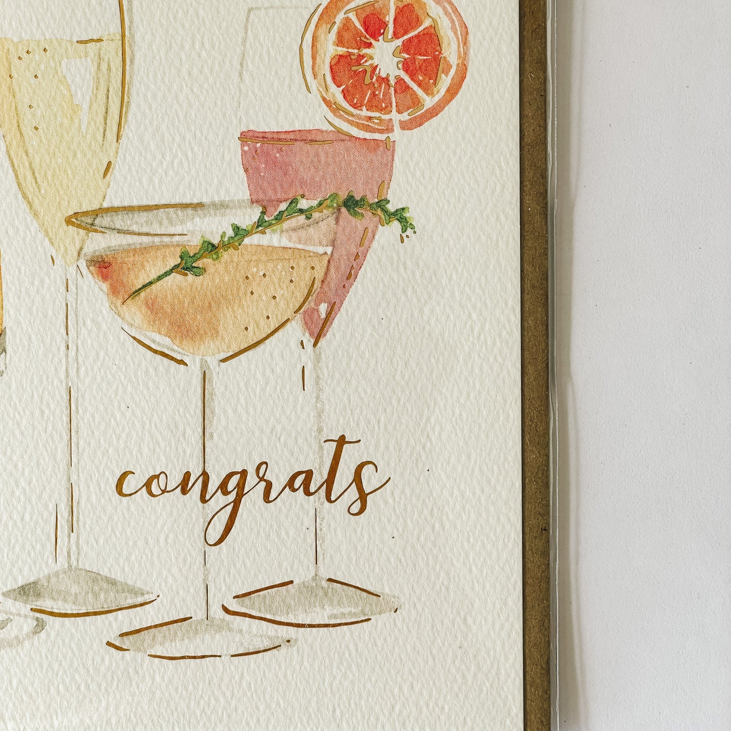 Handmade Watercolor Greeting Card | Bubbly Congrats