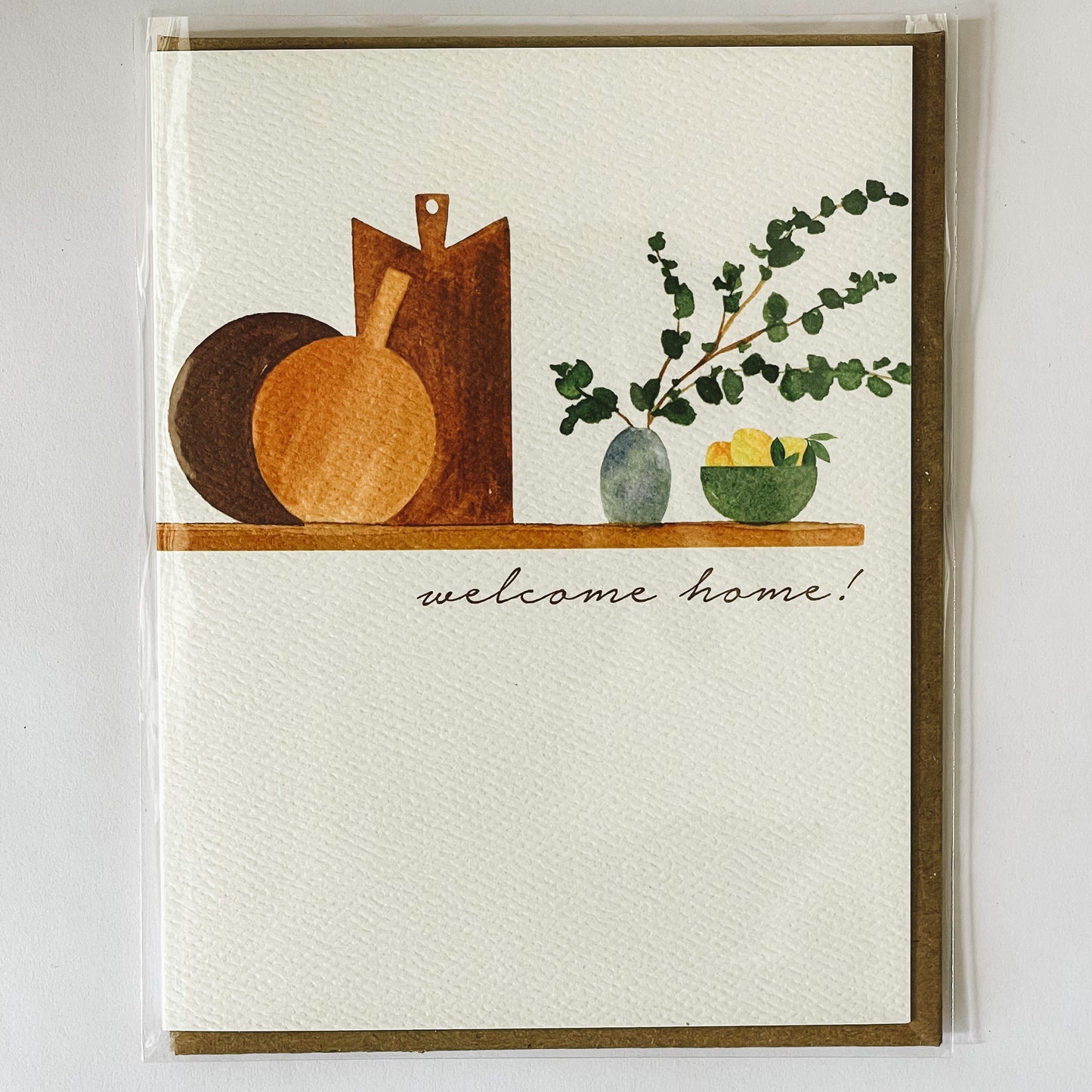 Handmade Watercolor Greeting Card | Welcome Home